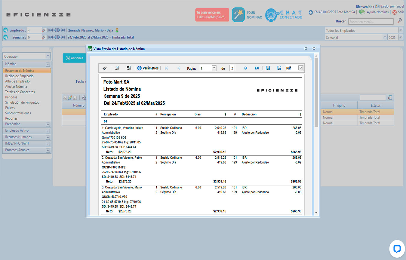 NOMINA ELECTRONICA Captura de Pantalla